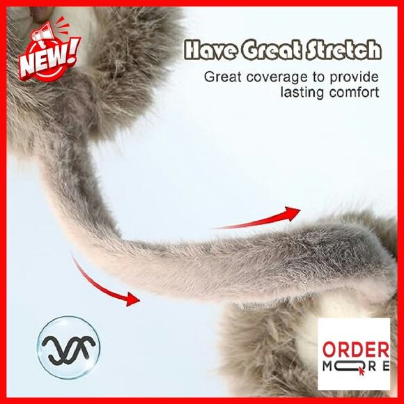 Winter Faux Fur Foldable Ear Muffs - Soft Warm Ear Covers One Size main image 7